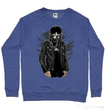 Bluza ADLER barbat Sky fighter Albastru melanj