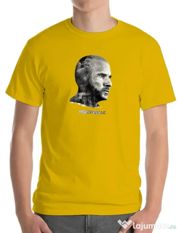 Tricou ADLER barbat Lincoln Galben