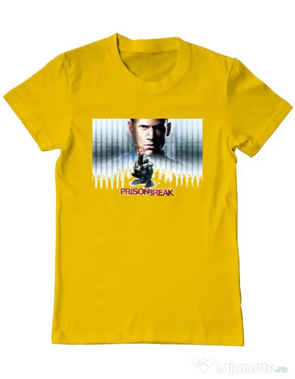 Tricou ADLER barbat Trapped Galben