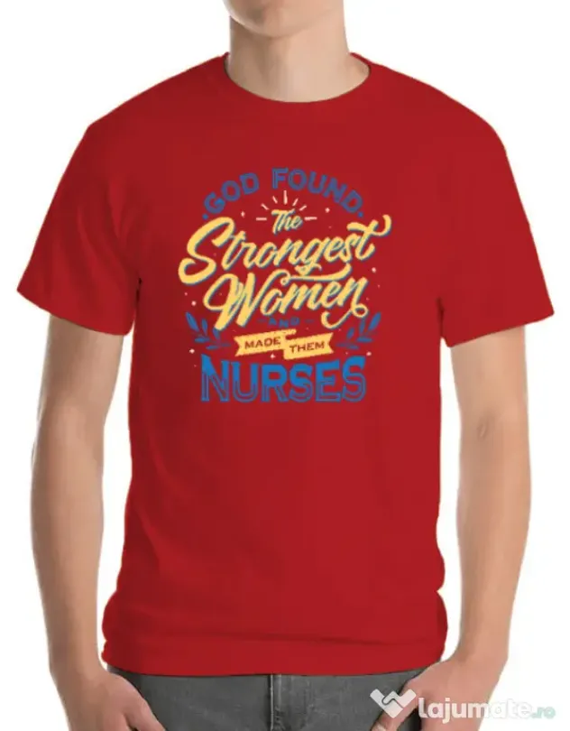 Tricou ADLER barbat Strongest women Rosu