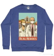 Bluza ADLER barbat Real heroes Albastru melanj 