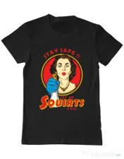 Tricou ADLER barbat Squirts Negru