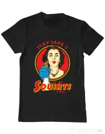Tricou ADLER barbat Squirts Negru
