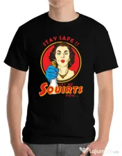 Tricou ADLER barbat Squirts Negru