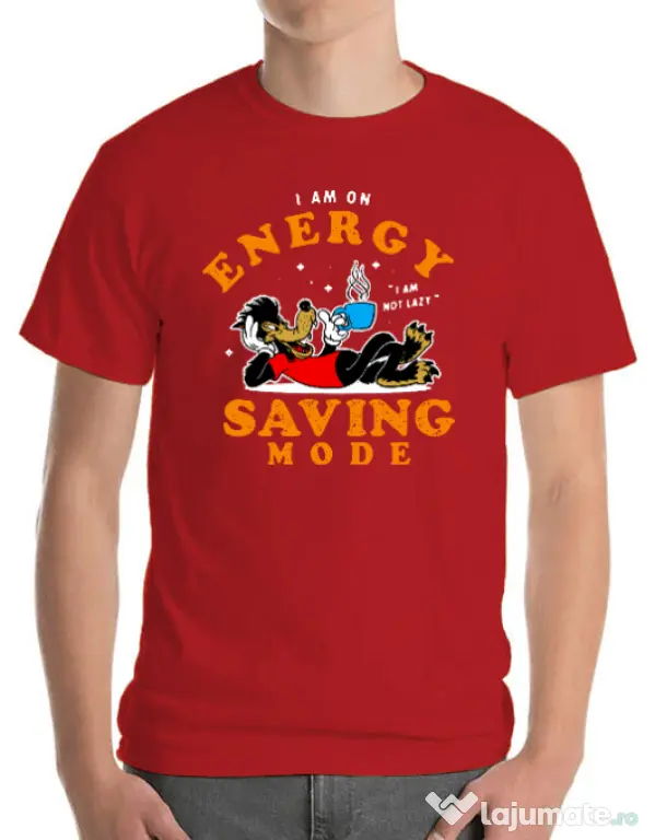 Tricou ADLER barbat Energy saving mode Rosu