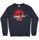 Bluza ADLER barbat Nobody cares Denim inchis