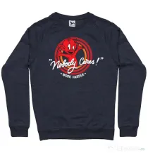 Bluza ADLER barbat Nobody cares Denim inchis