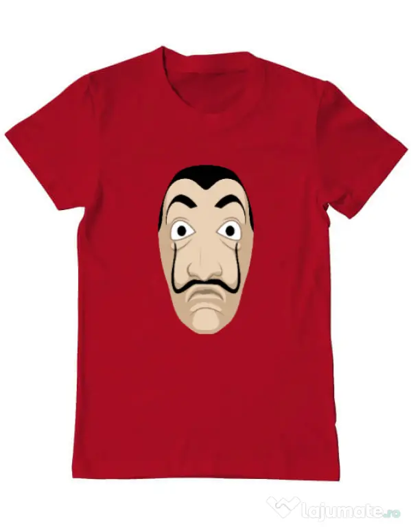 Tricou ADLER barbat Dali mask Rosu
