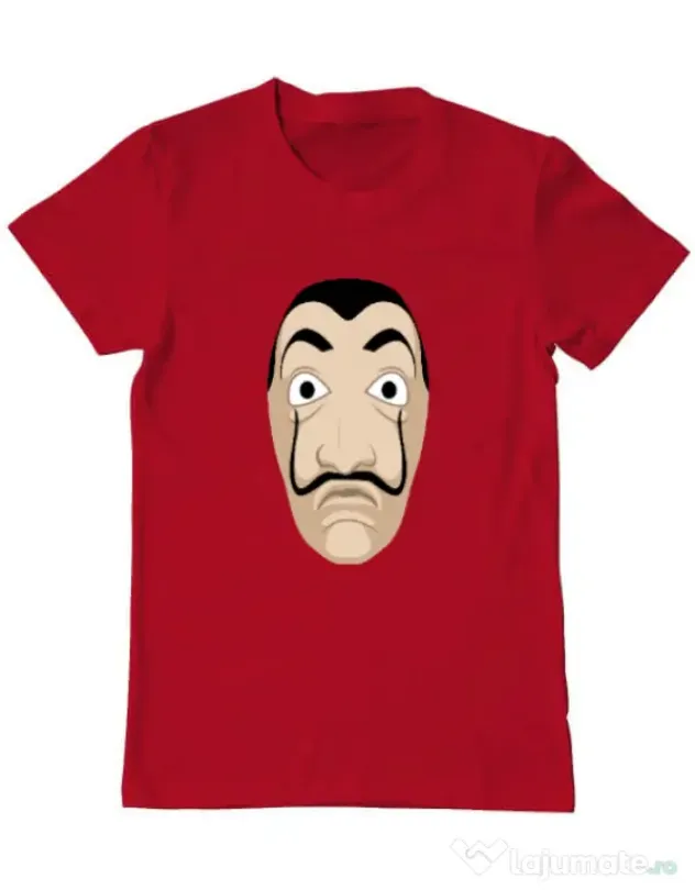 Tricou ADLER barbat Dali mask Rosu