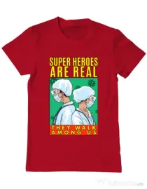 Tricou ADLER barbat Real super heroes Rosu