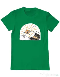Tricou ADLER barbat Beauty wave Verde mediu