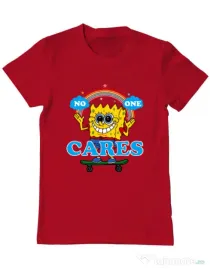 Tricou ADLER barbat No one cares Rosu