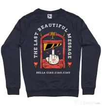 Bluza ADLER barbat The last message Denim inchis