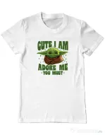 Tricou ADLER barbat Cute I am Alb