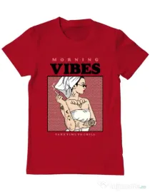 Tricou ADLER barbat Morning vibes Rosu