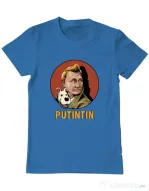 Tricou ADLER barbat Putin Tin Albastru azuriu