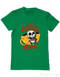 Tricou ADLER barbat Coffee break Verde mediu