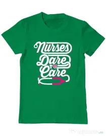 Tricou ADLER barbat Dare to care Verde mediu