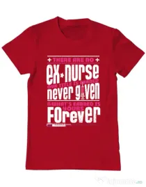 Tricou ADLER barbat Ex nurse Rosu