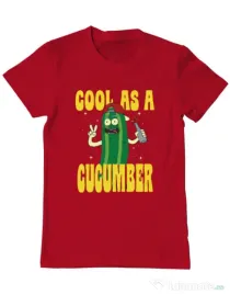 Tricou ADLER barbat Cool as cucumber Rosu