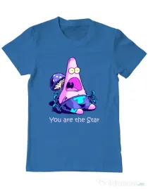 Tricou ADLER barbat You are the star Albastru azuriu
