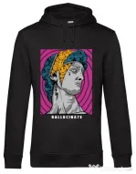 Hoodie barbat cu gluga Hallucinate Negru
