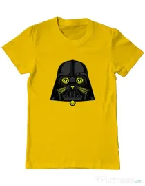 Tricou ADLER barbat Cat Vader Galben
