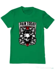 Tricou ADLER barbat Pain today power tomorrow Verde mediu