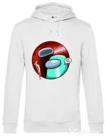 Hoodie barbat cu gluga Behind you Alb
