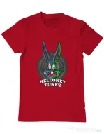 Tricou ADLER barbat Helloney tunes Rosu
