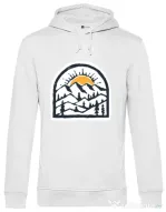Hoodie barbat cu gluga Mountain beauty Alb