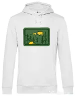 Hoodie barbat cu gluga Camping 2 Alb