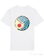 Tricou STANLEY STELLA barbat Great wave Alb