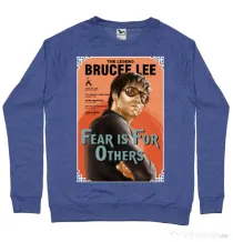 Bluza ADLER barbat Fear is for others Albastru melanj