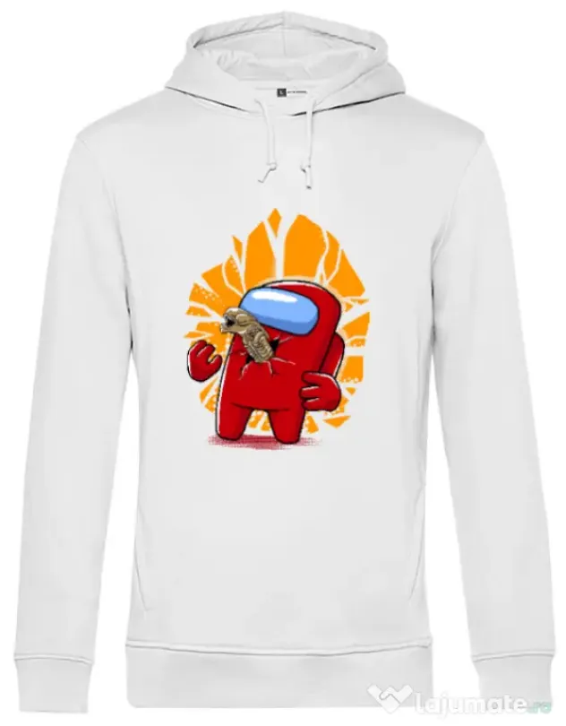 Hoodie barbat cu gluga Baby born Alb
