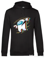 Hoodie barbat cu gluga Slow mo Negru