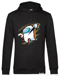 Hoodie barbat cu gluga Slow mo Negru
