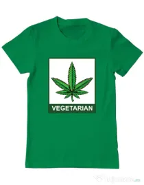 Tricou ADLER barbat Vegetarian Verde mediu