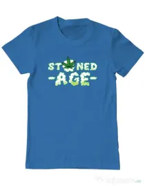 Tricou ADLER barbat Stoned age Albastru azuriu