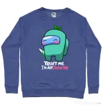 Bluza ADLER barbat Trust me Albastru melanj
