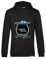 Hoodie barbat cu gluga BMW Shark Negru