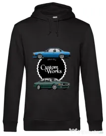 Hoodie barbat cu gluga BMW Shark Negru