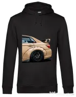 Hoodie barbat cu gluga Wide Impresa Negru
