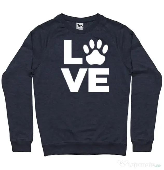 Bluza personalizata barbat Love Kola Kariola Alb Denim inchis