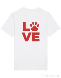 Tricou STANLEY STELLA barbat Love Kola Kariola Rosu Alb