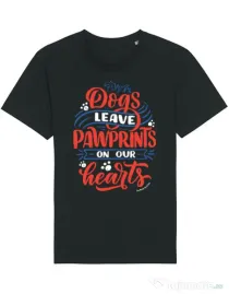 Tricou STANLEY STELLA barbat Dogs leave pawprints Negru