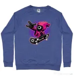 Bluza personalizata barbat Squid Boy Albastru melanj