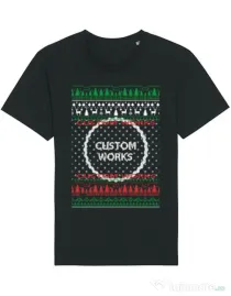 Tricou STANLEY STELLA barbat CW Christmas color Negru