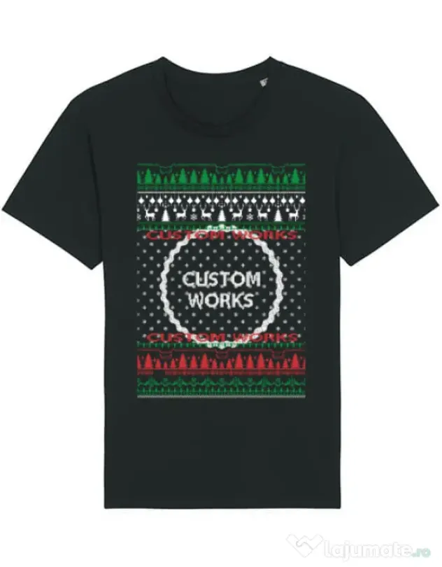 Tricou STANLEY STELLA barbat CW Christmas color Negru