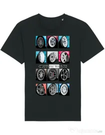 Tricou STANLEY STELLA barbat Wheels mix #1 Negru